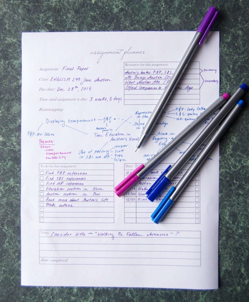 How to use an assignment planner + a free printable! - Sara Laughed