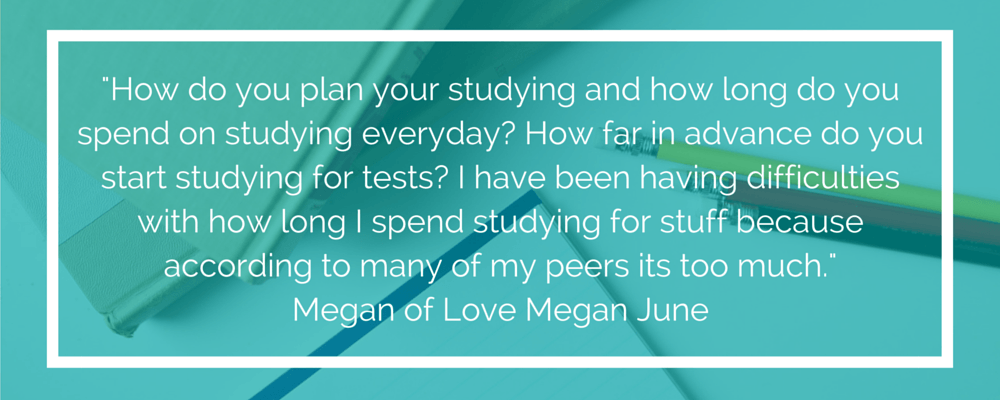 How do you plan your studying and how long do you spend on studying everyday? How far in advance do you start studying for tests? I have been having difficulties with how long I spend studying for stuff because according to many of my peers its too much.