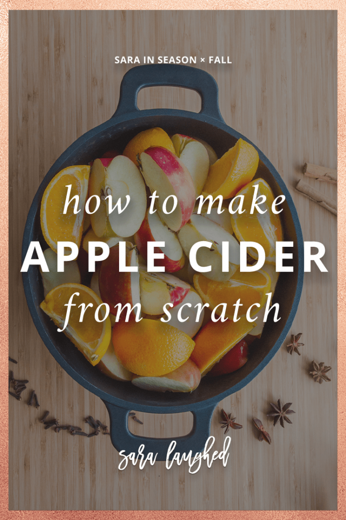 Pin this tutorial to make apple cider!