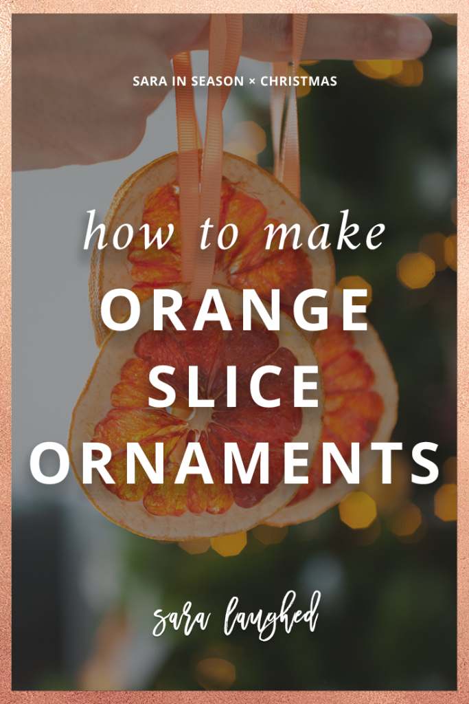 How to make orange slice ornaments
