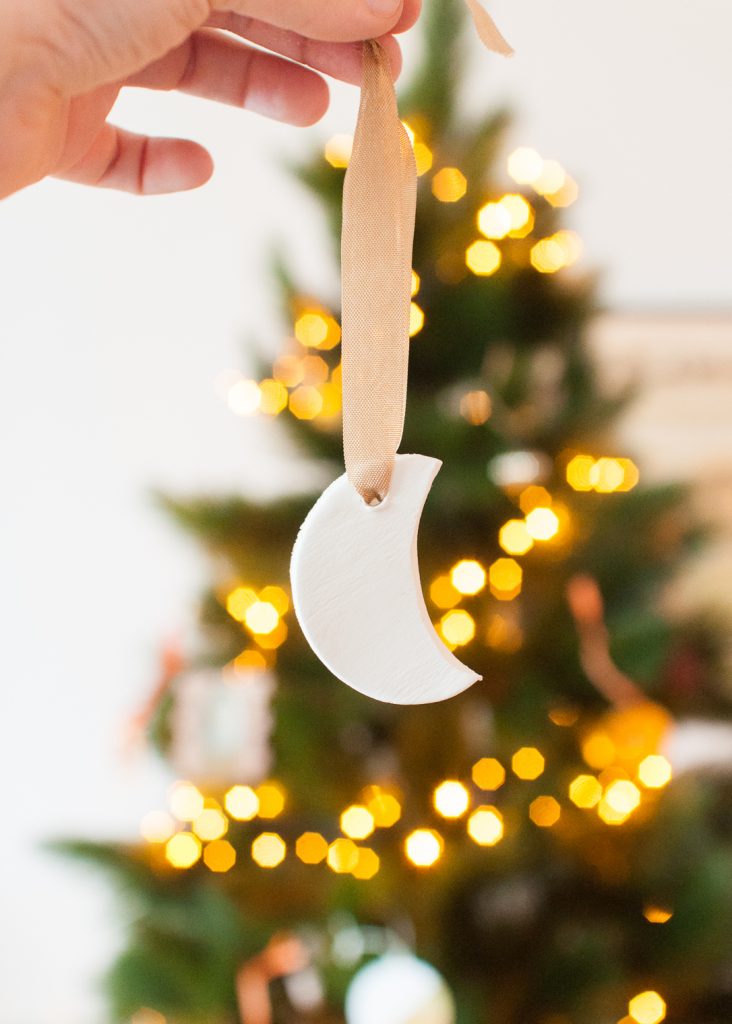 DIY These Clay Moon Ornaments to Make Your Tree Feel Magical