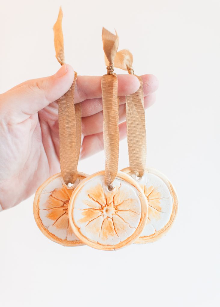 Try These DIY Watercolor Orange Slice Ornaments
