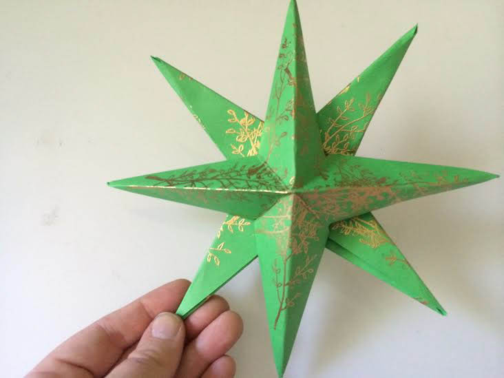 3D Paper Star, Origami Star, Paper Crafts Easy