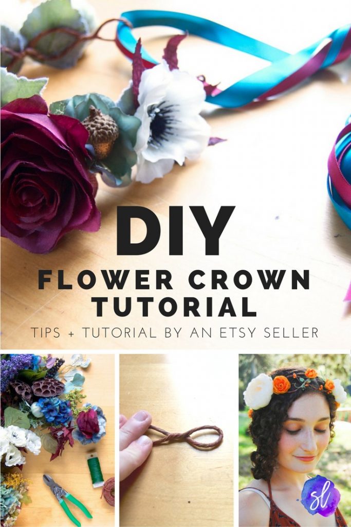 Flower Crown DIY: How to Make a Flower Crown - Sara Laughed