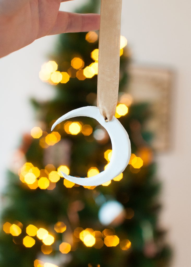 DIY These Clay Moon Ornaments to Make Your Tree Feel Magical • Sara Laughed