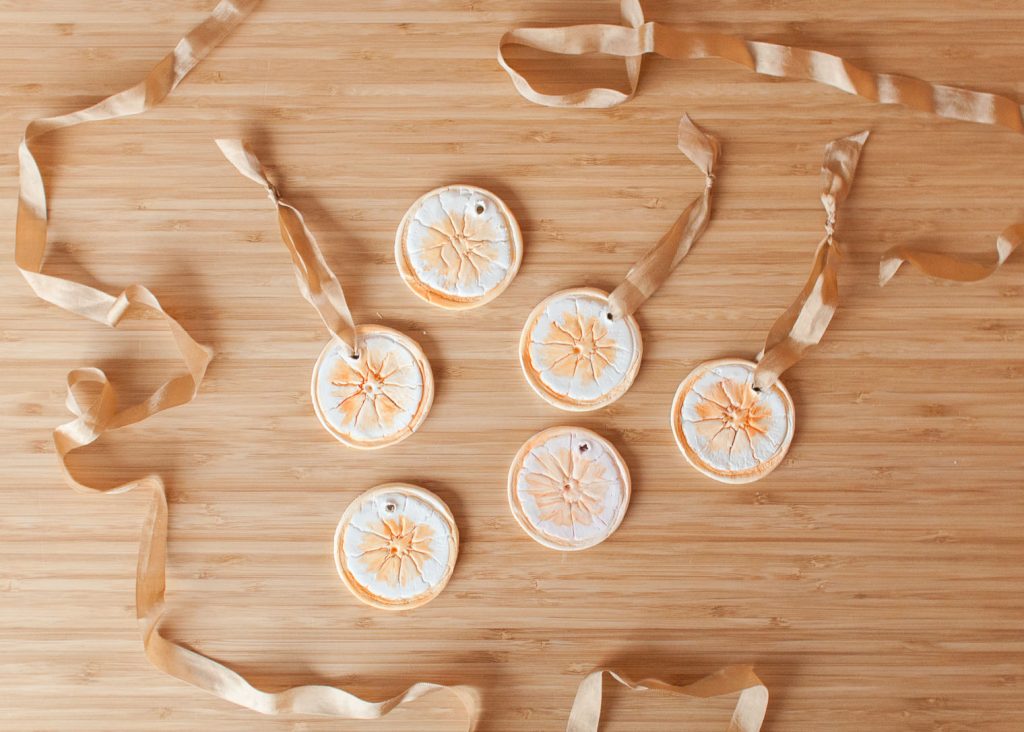Try These DIY Watercolor Orange Slice Ornaments