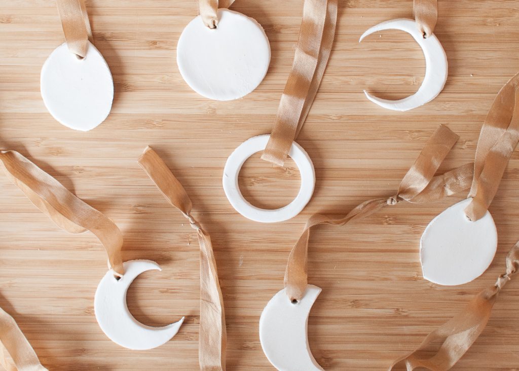 DIY These Clay Moon Ornaments to Make Your Tree Feel Magical